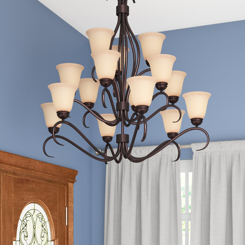 Charlton Home® Wehr 15 Light Shaded Classic / Traditional Chandelier